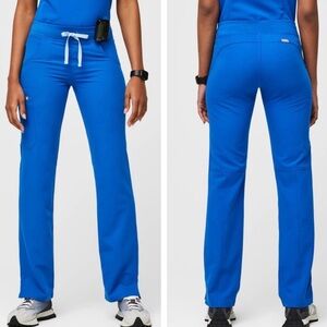 Figs Kade cargo scrub pants in Royal Blue LP
